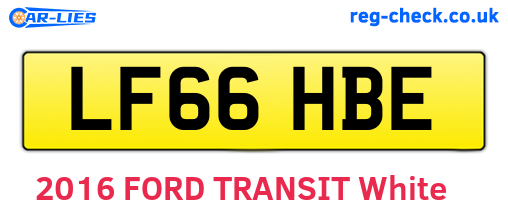 LF66HBE are the vehicle registration plates.