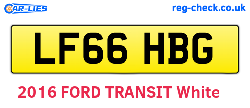 LF66HBG are the vehicle registration plates.