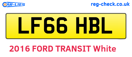 LF66HBL are the vehicle registration plates.