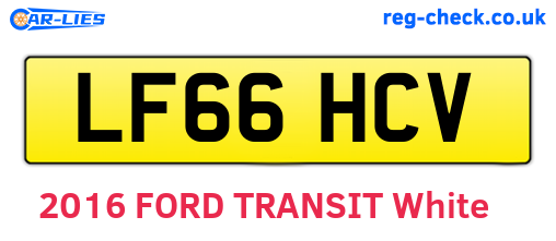 LF66HCV are the vehicle registration plates.