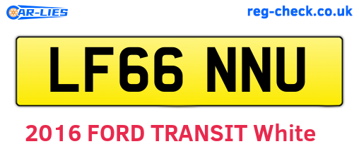 LF66NNU are the vehicle registration plates.