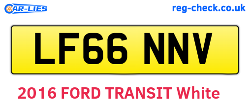 LF66NNV are the vehicle registration plates.
