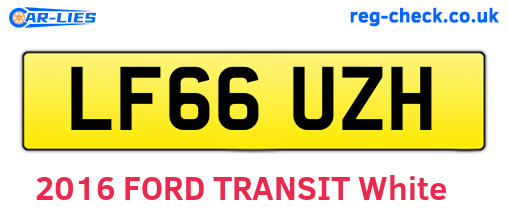 LF66UZH are the vehicle registration plates.