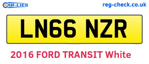 LN66NZR are the vehicle registration plates.