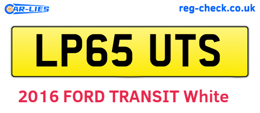 LP65UTS are the vehicle registration plates.
