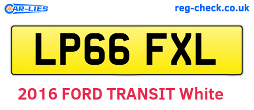 LP66FXL are the vehicle registration plates.