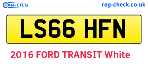 LS66HFN are the vehicle registration plates.