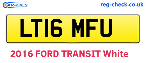 LT16MFU are the vehicle registration plates.