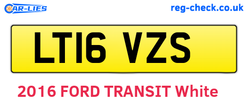 LT16VZS are the vehicle registration plates.