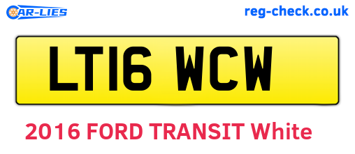 LT16WCW are the vehicle registration plates.