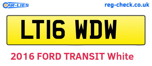 LT16WDW are the vehicle registration plates.