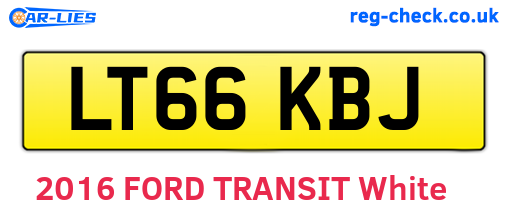 LT66KBJ are the vehicle registration plates.