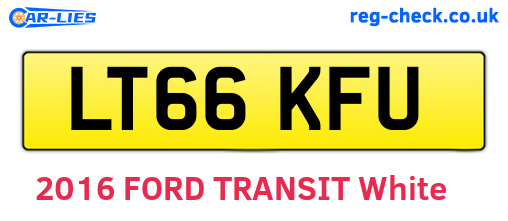 LT66KFU are the vehicle registration plates.