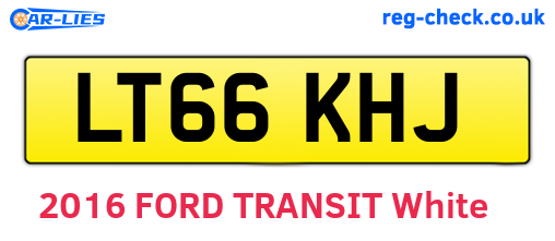 LT66KHJ are the vehicle registration plates.