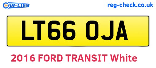 LT66OJA are the vehicle registration plates.