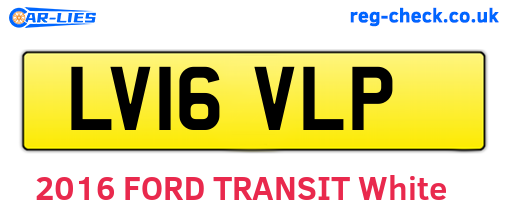 LV16VLP are the vehicle registration plates.