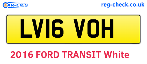 LV16VOH are the vehicle registration plates.