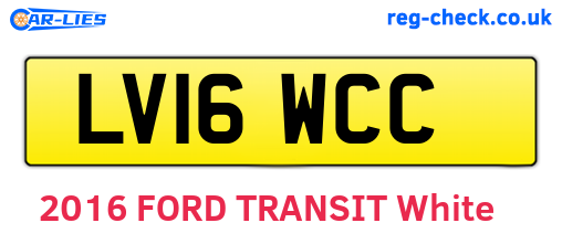 LV16WCC are the vehicle registration plates.