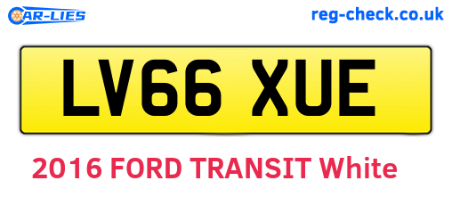 LV66XUE are the vehicle registration plates.