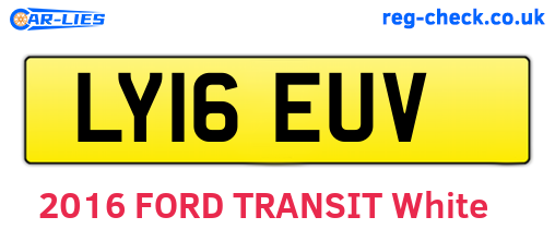 LY16EUV are the vehicle registration plates.