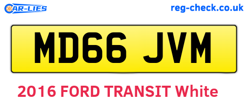 MD66JVM are the vehicle registration plates.