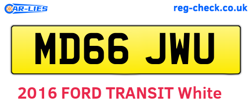 MD66JWU are the vehicle registration plates.