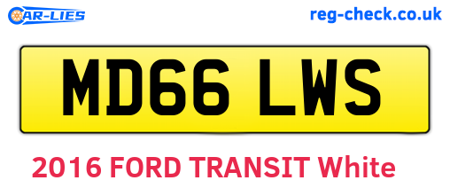 MD66LWS are the vehicle registration plates.