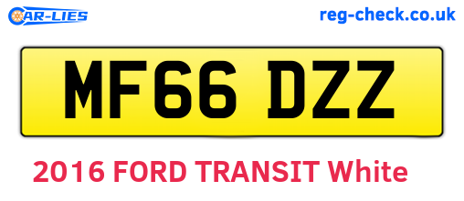 MF66DZZ are the vehicle registration plates.