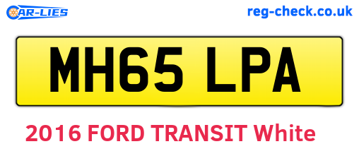 MH65LPA are the vehicle registration plates.