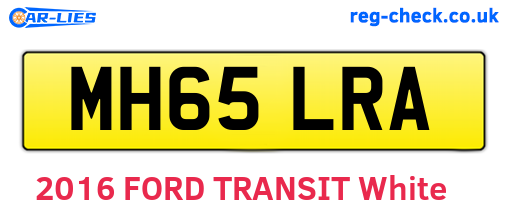 MH65LRA are the vehicle registration plates.