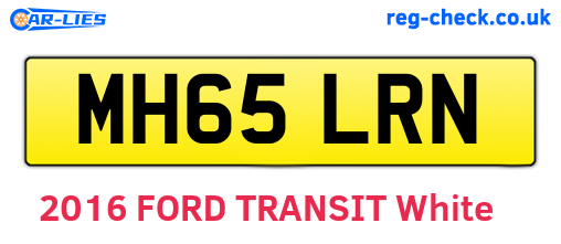 MH65LRN are the vehicle registration plates.