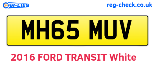 MH65MUV are the vehicle registration plates.