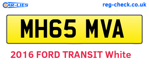 MH65MVA are the vehicle registration plates.