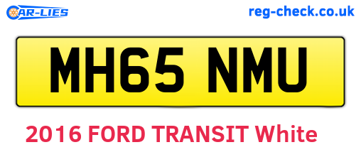 MH65NMU are the vehicle registration plates.