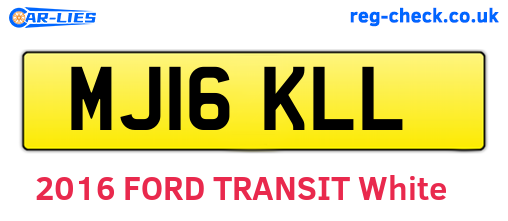 MJ16KLL are the vehicle registration plates.