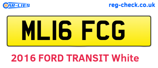 ML16FCG are the vehicle registration plates.