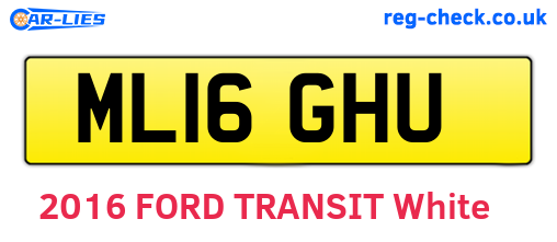 ML16GHU are the vehicle registration plates.