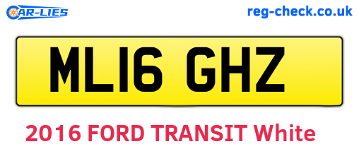 ML16GHZ are the vehicle registration plates.
