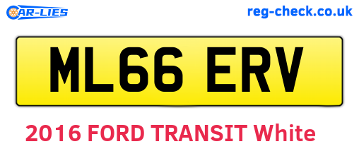 ML66ERV are the vehicle registration plates.