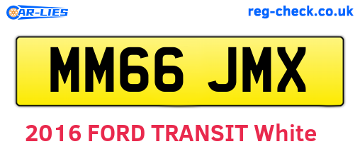 MM66JMX are the vehicle registration plates.