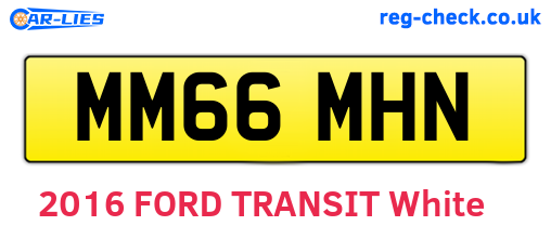 MM66MHN are the vehicle registration plates.