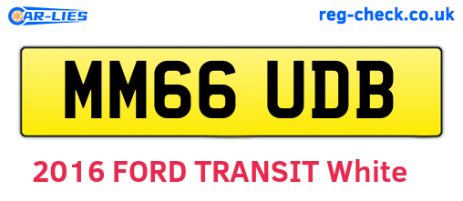 MM66UDB are the vehicle registration plates.