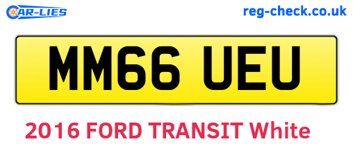 MM66UEU are the vehicle registration plates.