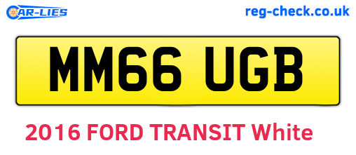 MM66UGB are the vehicle registration plates.