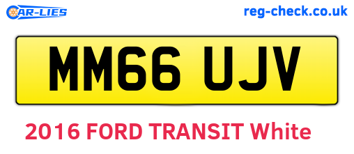 MM66UJV are the vehicle registration plates.