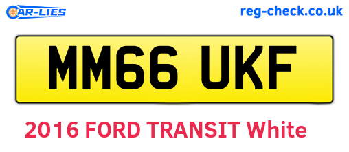 MM66UKF are the vehicle registration plates.