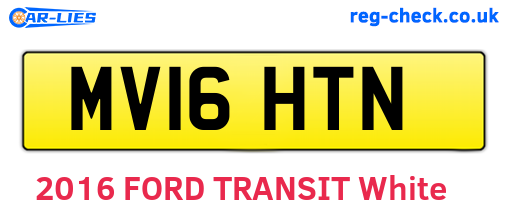MV16HTN are the vehicle registration plates.