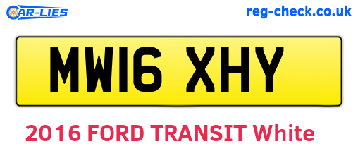 MW16XHY are the vehicle registration plates.