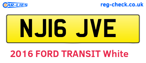 NJ16JVE are the vehicle registration plates.