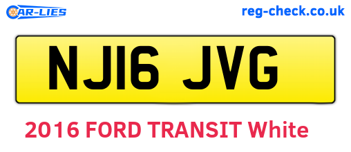NJ16JVG are the vehicle registration plates.